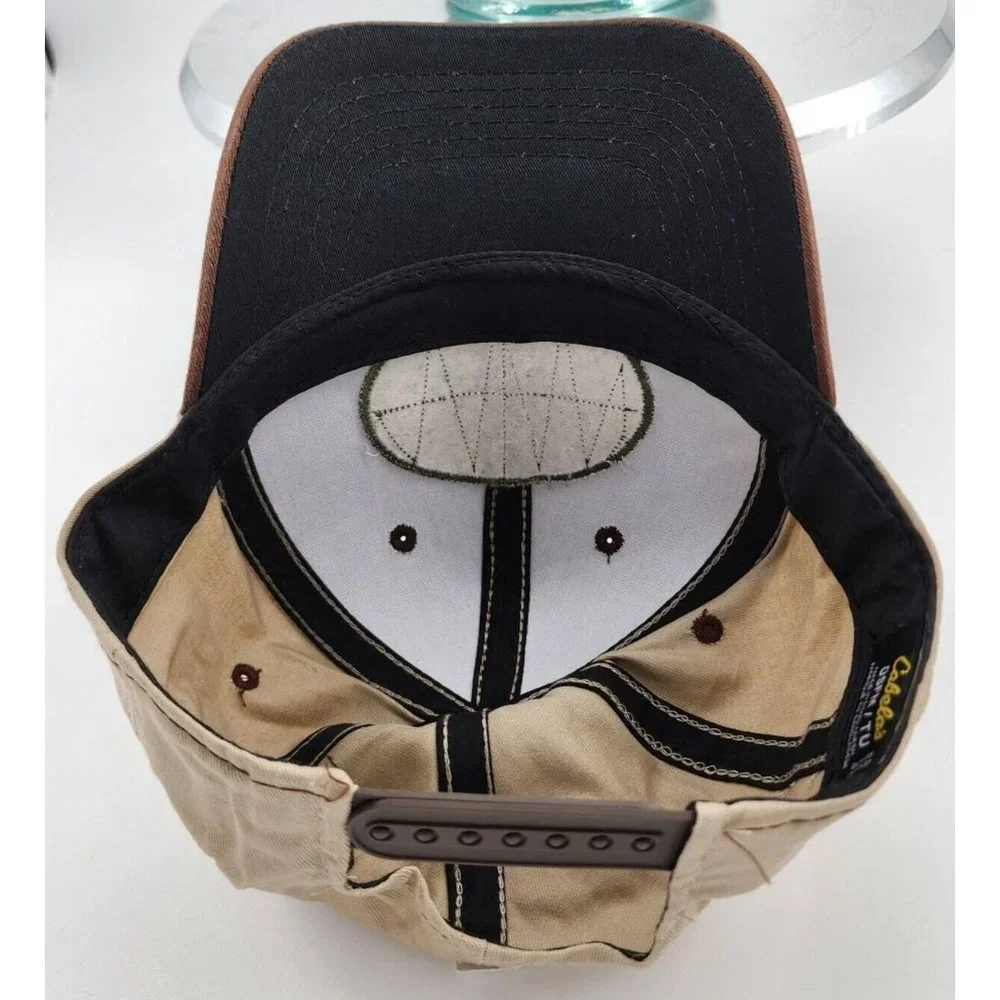 NEW Cabela’s EST 1961 Logo Brown / Tan Snapback Adjustable‎ Baseball Cap OSFM